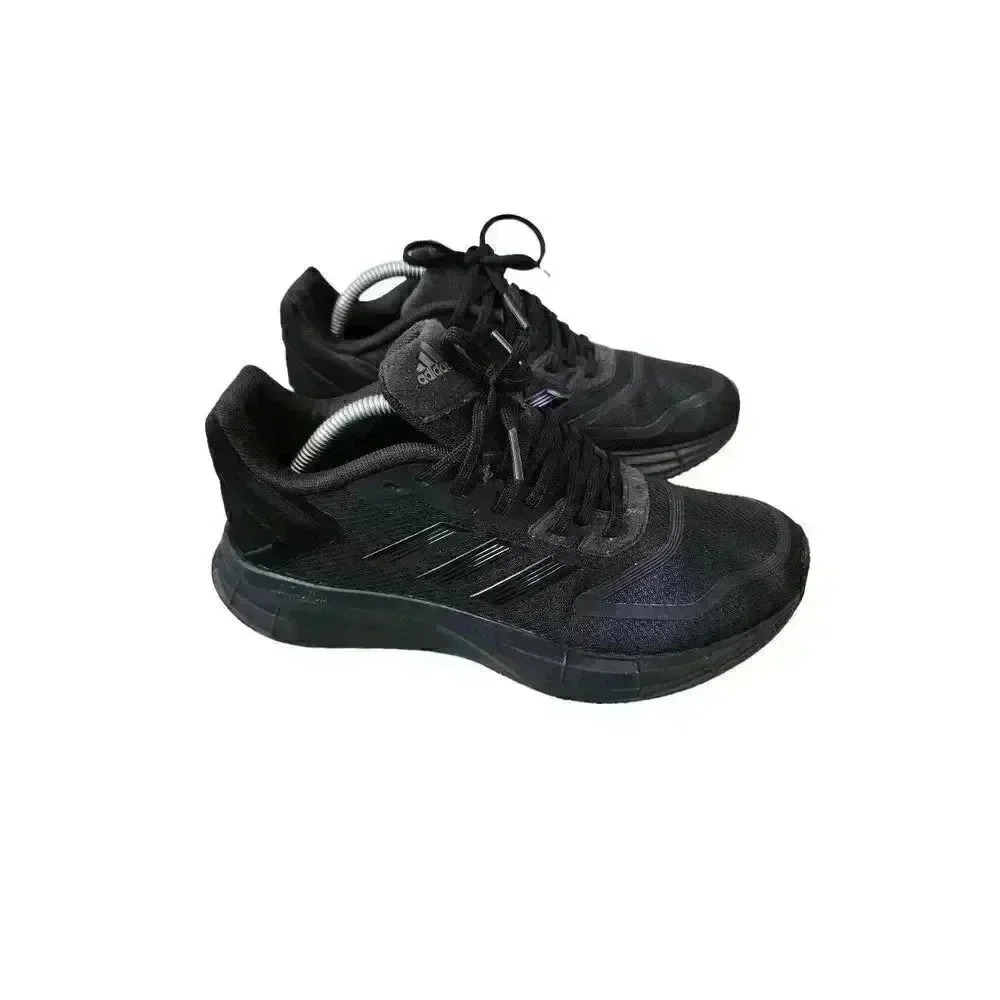 Adidas Womens Duramo 10 Athletic Sneakers Shoes Lace Up Running Black Size 7